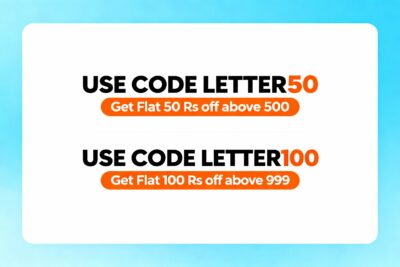 Letterhead printing discount – Use code LETTER50 to get ₹50 off above ₹500 and code LETTER100 to get ₹100 off above ₹999 at Friends Print Art.