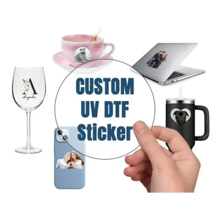 High-quality UV DTF stickers for custom branding – waterproof and scratch-resistant