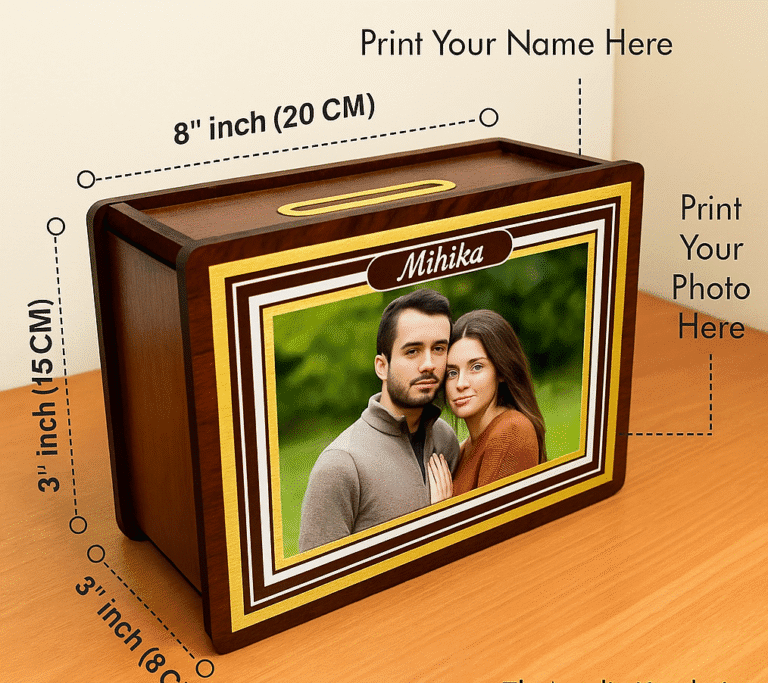 Personalised photo money bank gift